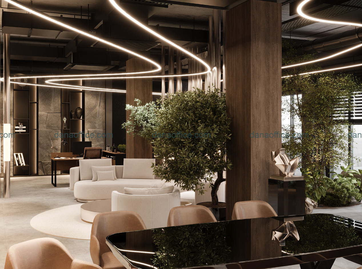 Phong cách thiết kế văn phòng đương đại.
