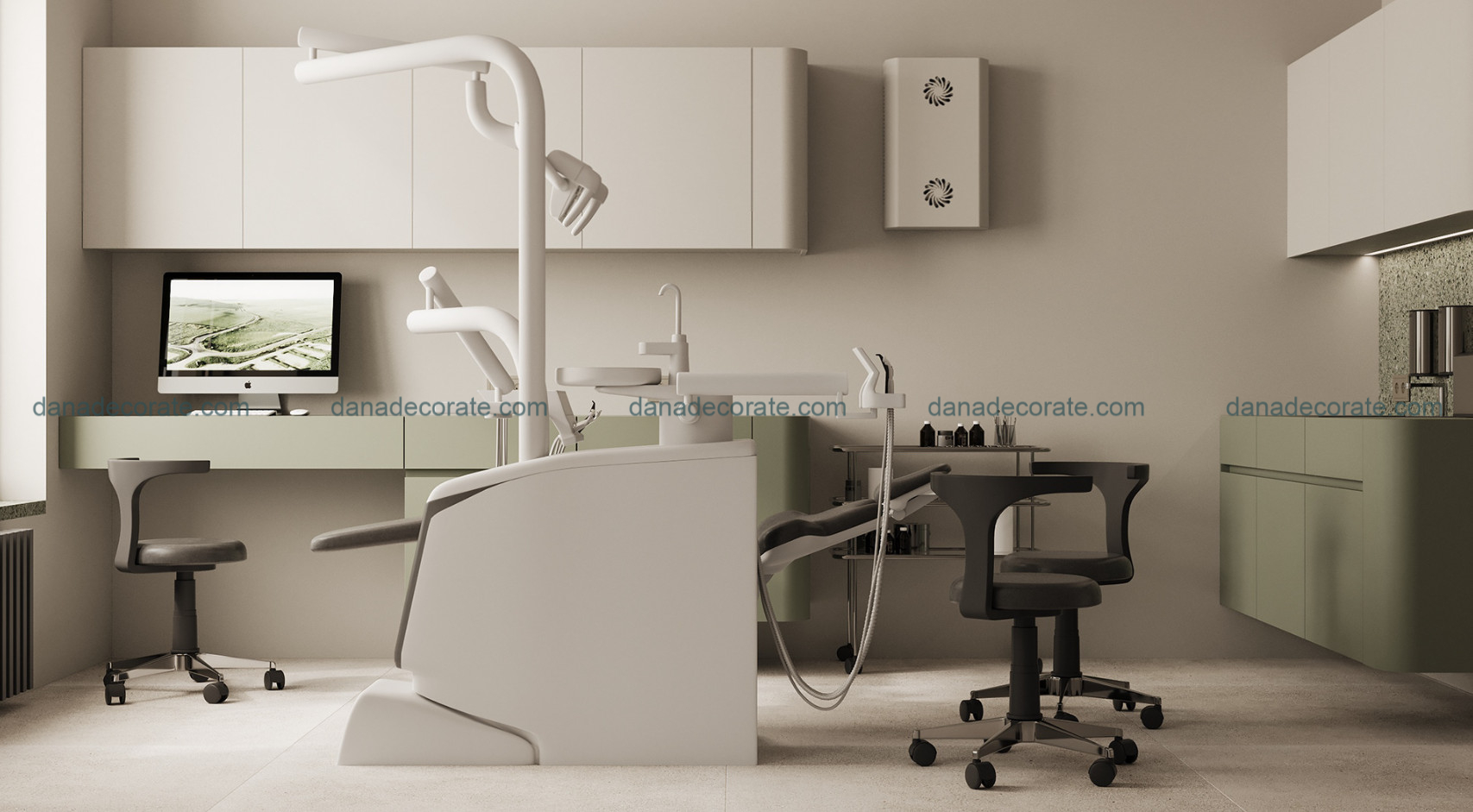 Thiết kế decor trọn gói nội thất phòng khám nha khoa cao cấp