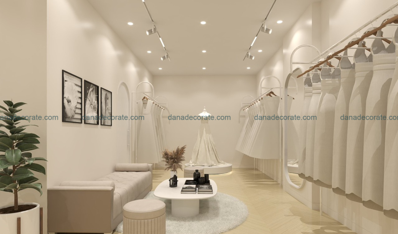 Thiết kế thi công nội thất stuio áo cưới phong cách hiện đại sang trọng tại Đà Nẵng