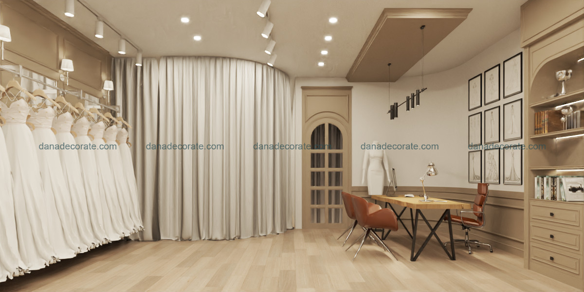 Thiết kế thi công nội thất stuio áo cưới phong cách hiện đại sang trọng tại Đà Nẵng