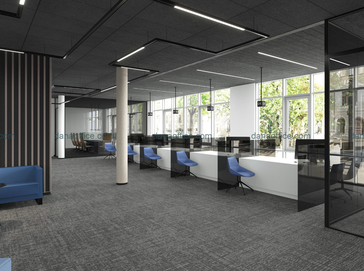Thiết kế nội thất office cho nhân viên.