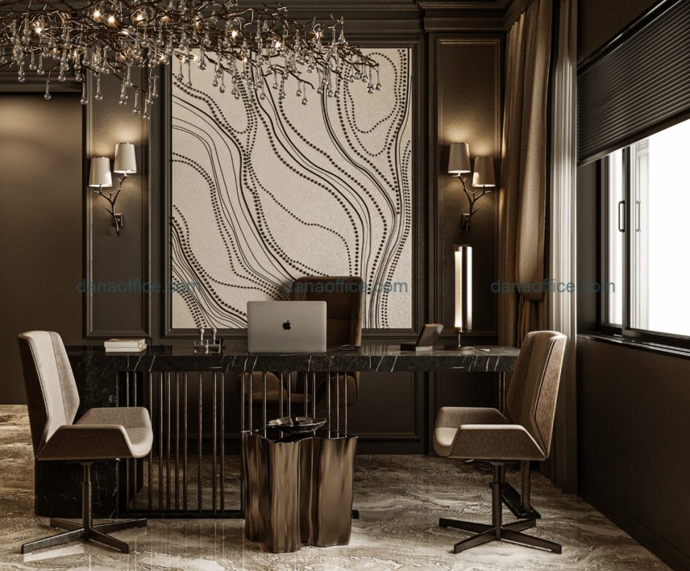 Văn phòng được decor sang trọng.