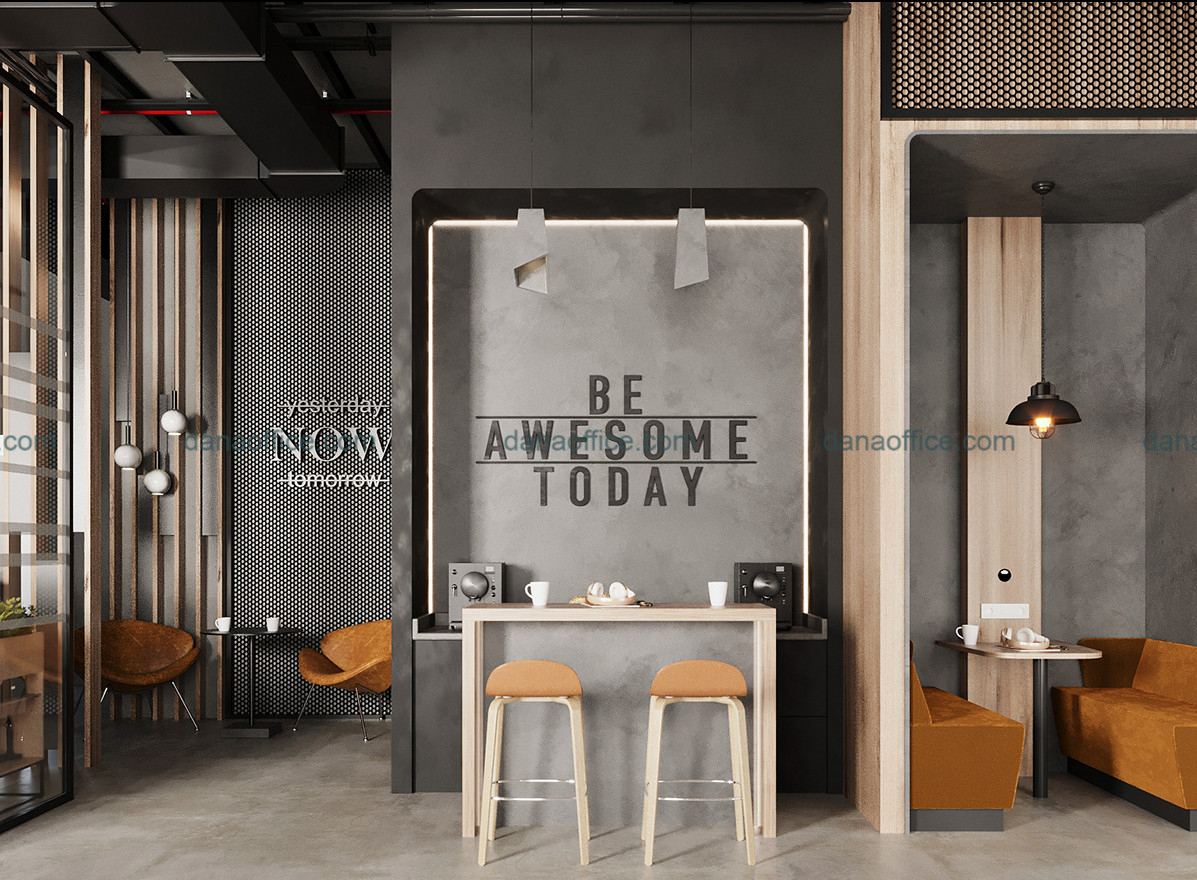 Thiết kế văn phòng phong cách tối giản.