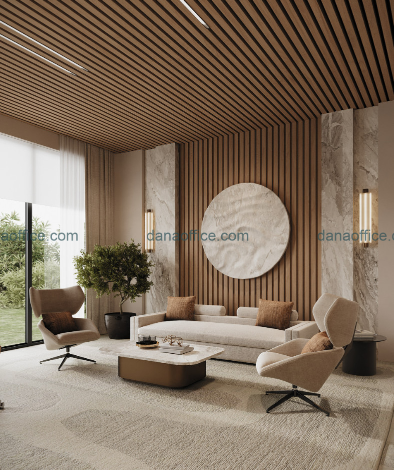 Thiết kế văn phòng không gian mở hiện đại.