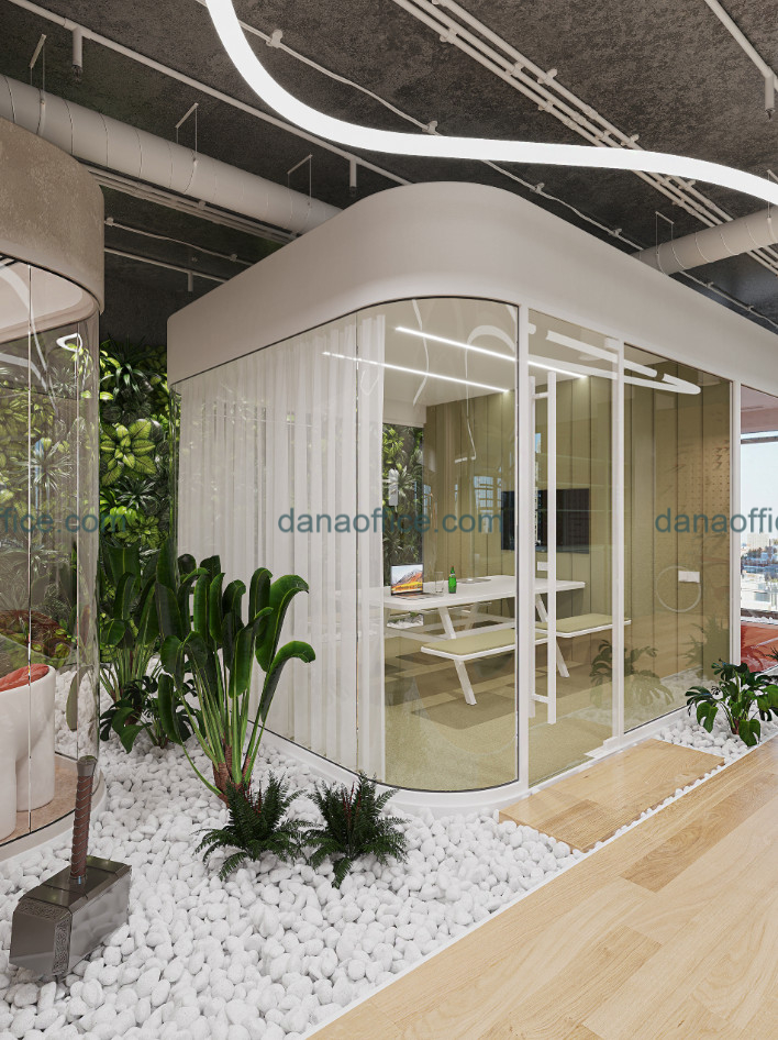Mẫu thiết kế văn phòng 30m2 sáng tạo.