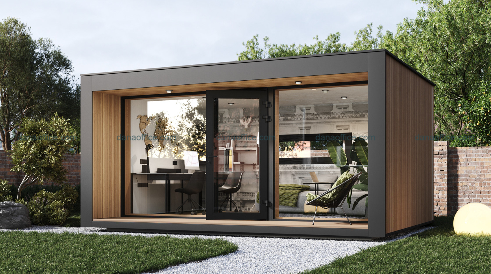 Không gian làm việc linh hoạt từ container.
