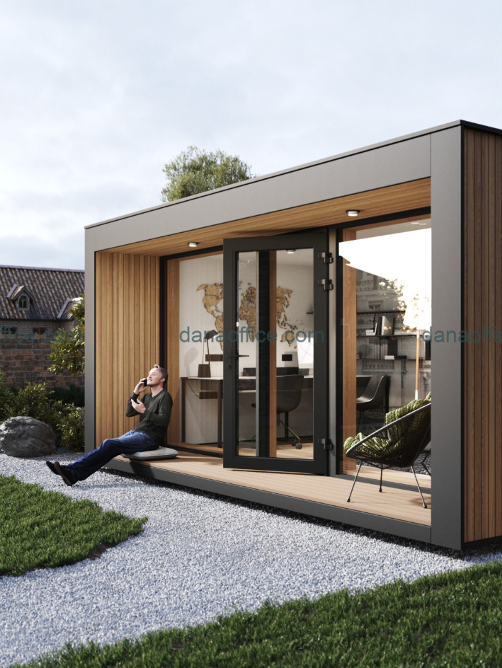 Văn phòng container với phong cách mở.