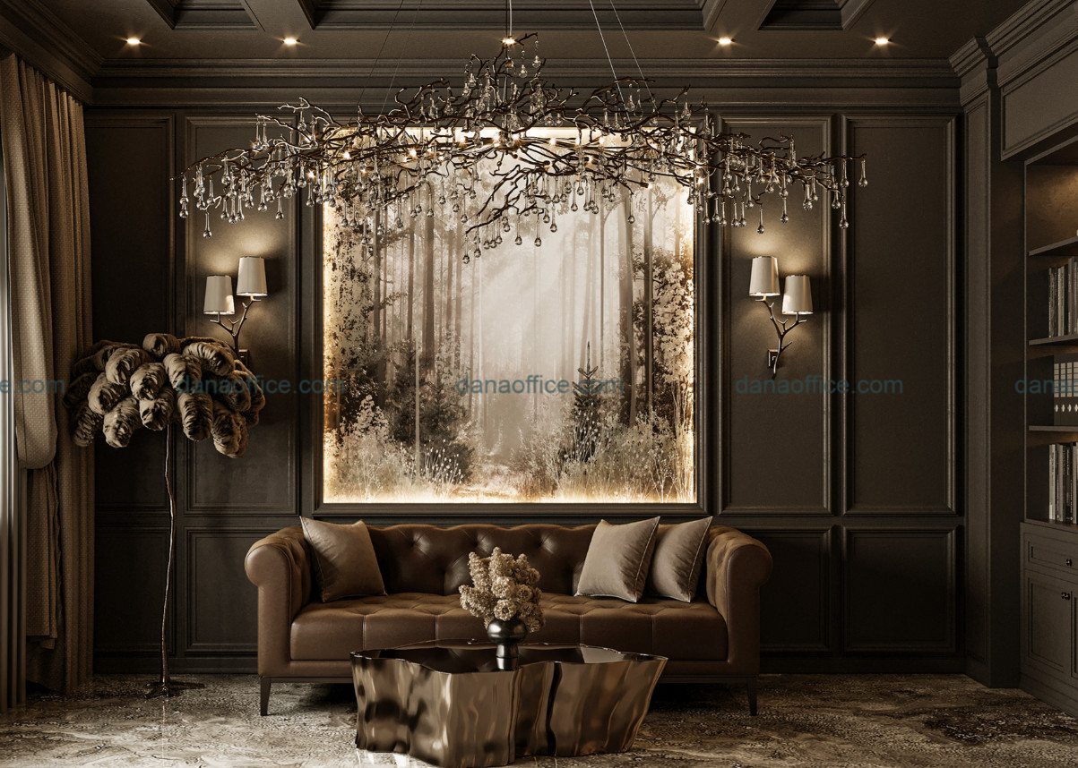 Văn phòng 120m2 kết hợp giữa tiện nghi và thẩm mỹ.