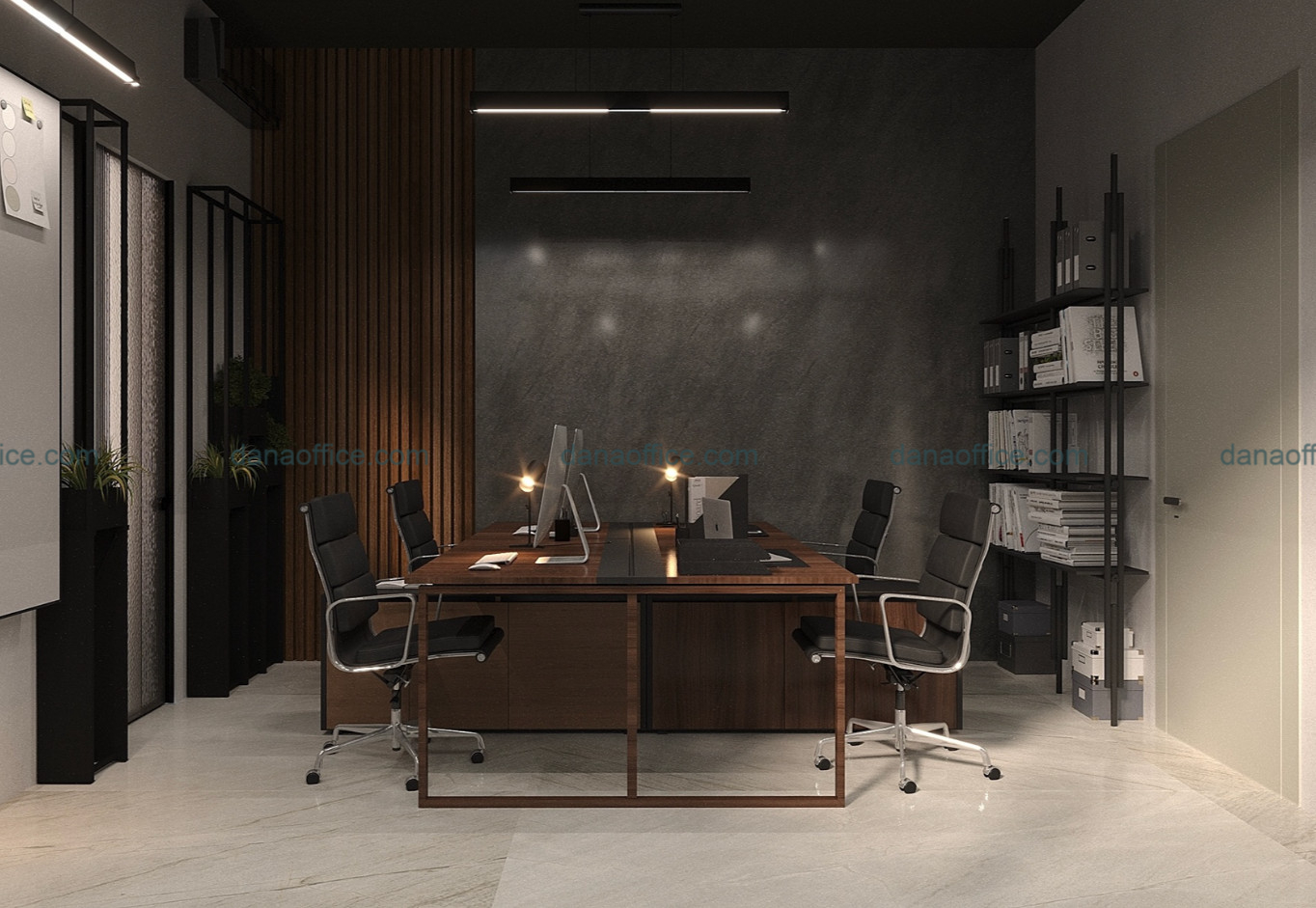 Văn phòng 90m2 bố trí khoa học hợp lý