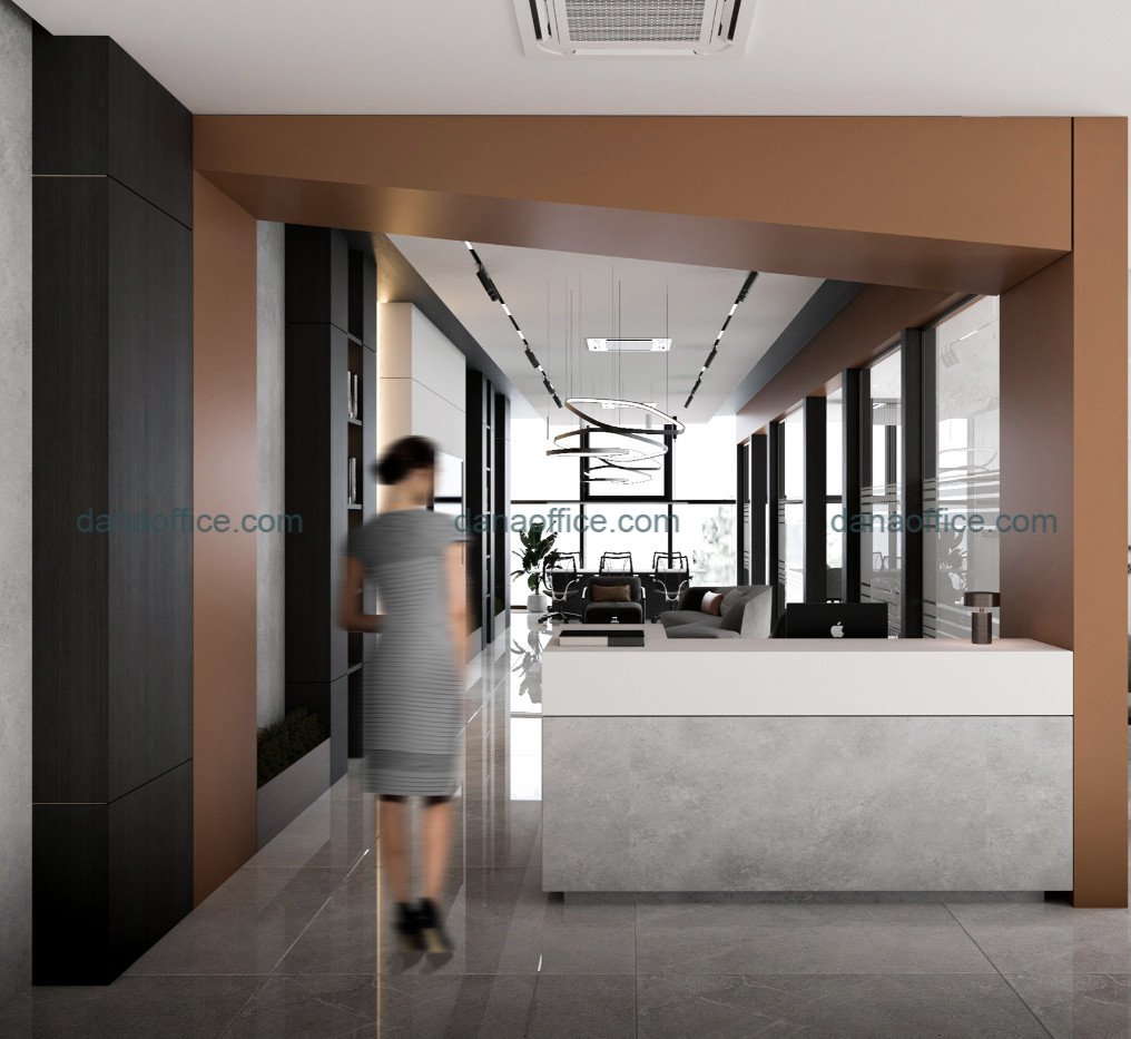 Thiết kế văn phòng hiện đại sử dụng màu sắc trung tính