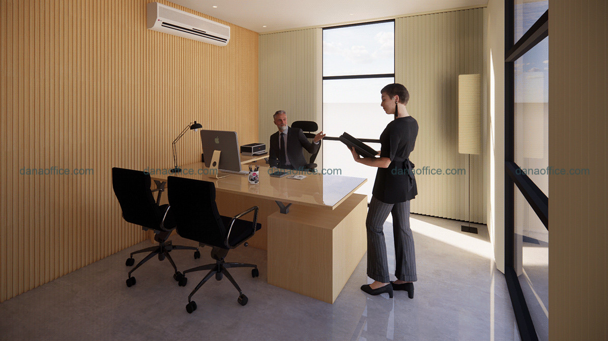 Thiết kế văn phòng hiện đại với nội thất tinh tế và tiện nghi
